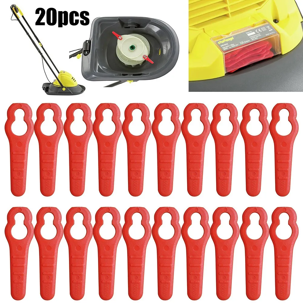 

Lawn Mower Blades MEH929 Plastic Replacement Spare Parts 20pcs Accessories For Sovereign Challenge MEH29 (900w) Durable