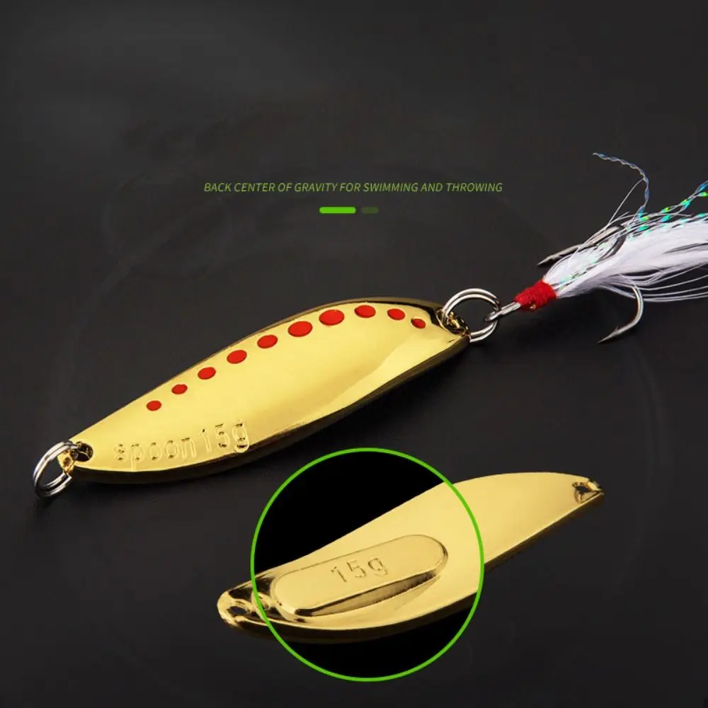 

Artificial Red Spot Leech Road Shiny Road Sub Bait Fishing Lures Spoon Lure Fishing Tackle Metal Sequin Long Shot Rotating Perch