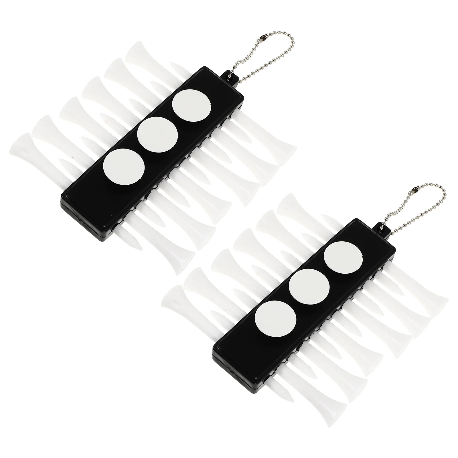 

2pcs Plastic Tee Carriers Compact Tee Holders Portable Tee Keepers for Outdoor