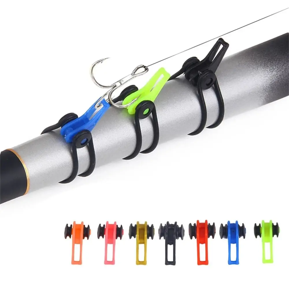 

10Pcs/Pack Fishing Hook Secure Holder Jig Hooks Safe Keeping For Fishing Rod Tool Lure Accessories Bait Holder Fishing Tool