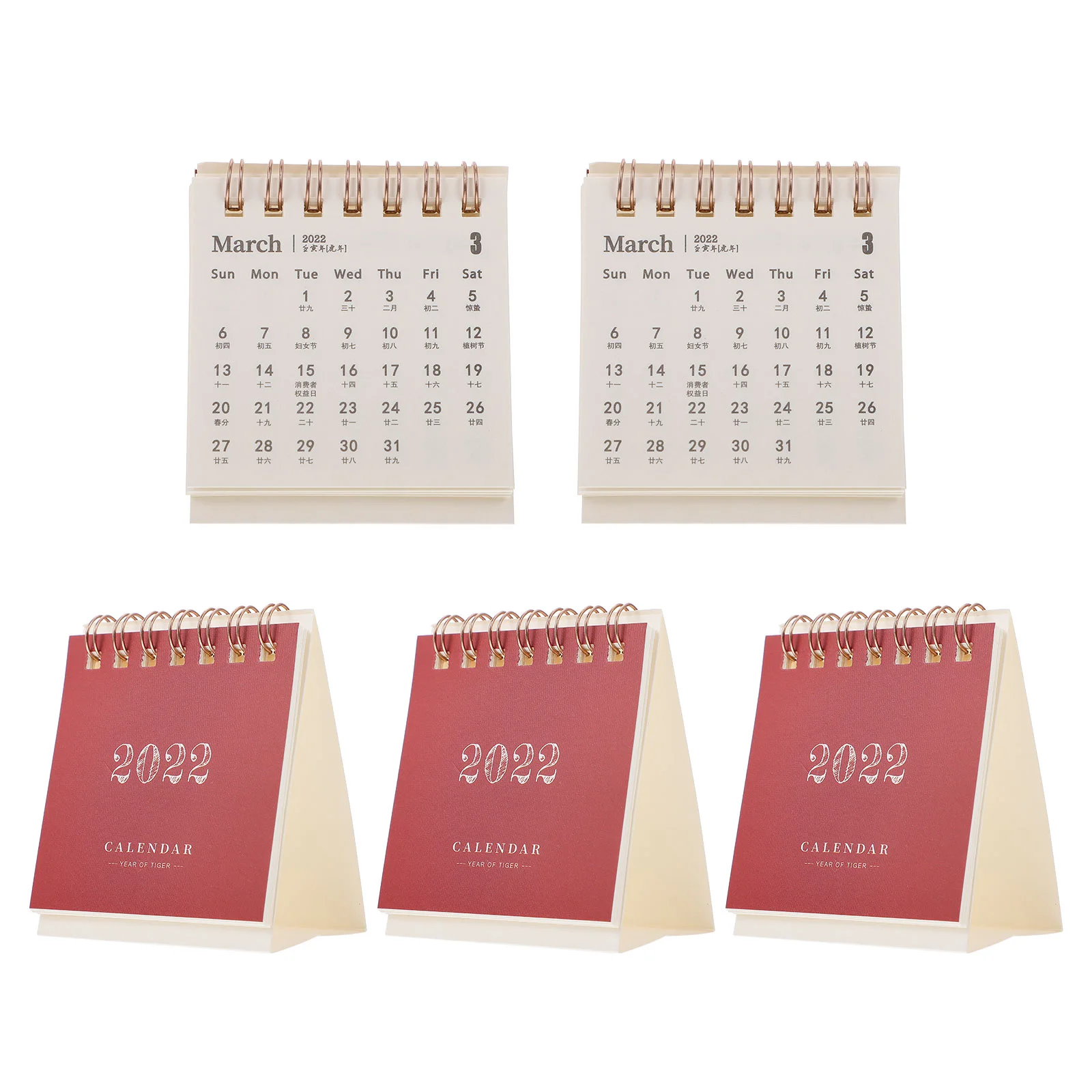 

Calendar Desk 2022 Mini Desktop Small Pad Monthly Office Calandermemosflip Tabletop Year Organizers Planners Decor Pocket