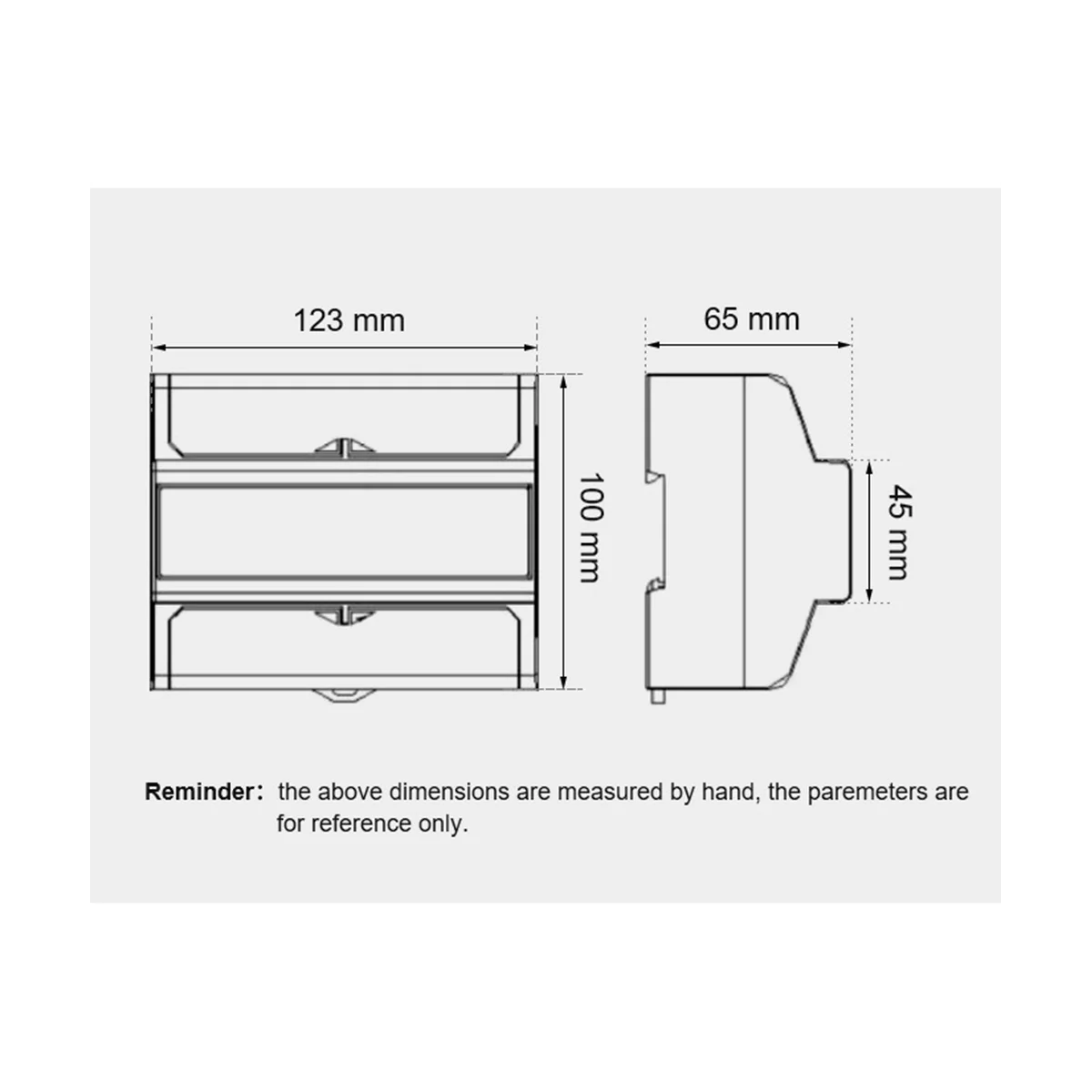 

Din Rail Electric Three Phase Energy Meter RS485 KWh Consumption Power Voltage Current Wattmeter Monitor Modbus(A)