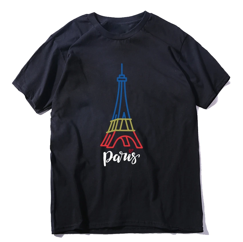 

THE COOLMIND 100% cotton paris Eiffel Tower cool men T shirt o-neck summer men tshirt big size t-shirt men tee shirts tops