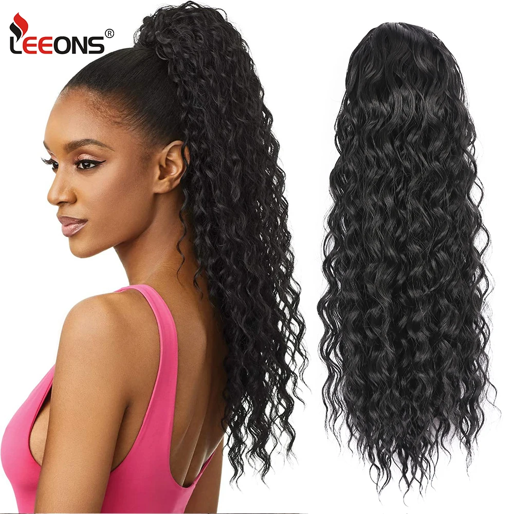 

Синтетические длинные кудрявые афро кудрявые конский хвост кусочки синтетических волос натуральные кулиски конский хвост удлинители воло...