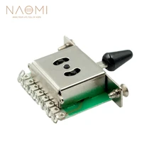 naomi 5 way selector electric guitar pickup switches toggle lever switch black musical stringed instruments