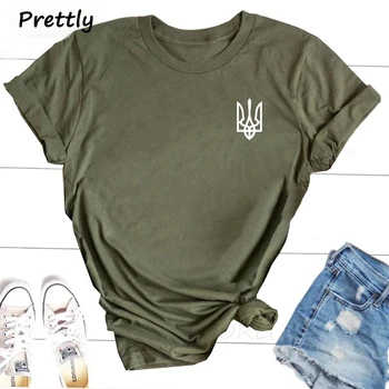 Ukraine T Shirt Woman Clothing Harajuku Pullover O Neck Ukrainian Short Sleeve T-shirt Unisex Female Clothing Top Female Clothes 1