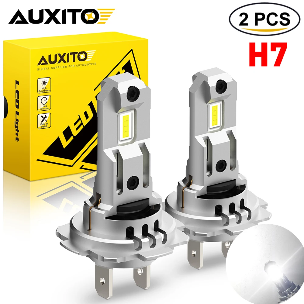 

Автомобильные светодиодные лампы AUXITO, 2 шт., H7, 6500 К, 60 Вт