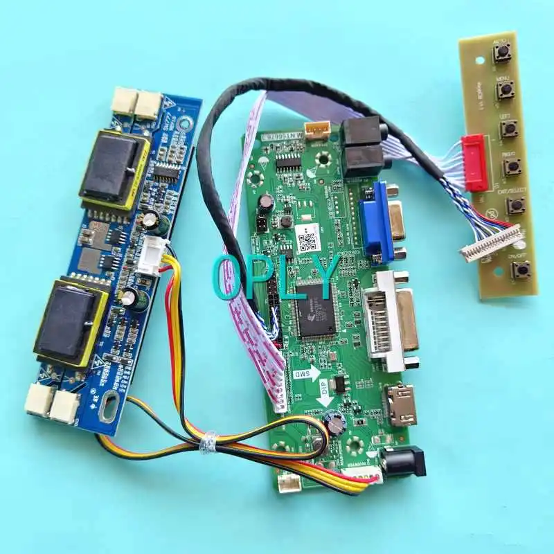 

For T150XG01 TX38D14VC0CAA Laptop Monitor Screen Controller Board 15" LVDS-20Pin 4-CCFL DIY Kit 1024*768 HDMI-Compatible VGA DVI