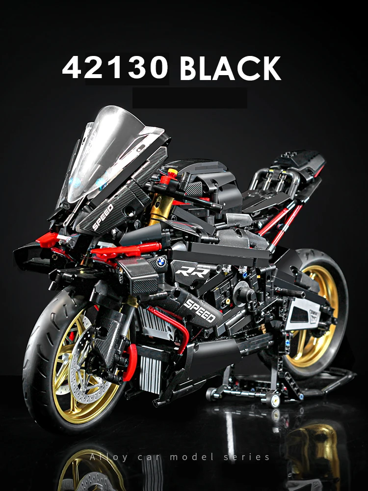 

1920pcs Technical Black M1000 RR Motorcycle Car Model Building Blocks Fit 42130 MOC Vehicle Bricks Kits Toys Gifts For Adult