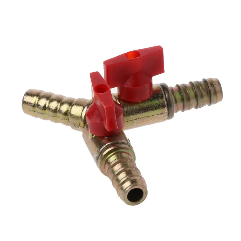 

2 Switch 3/8" ID Hose Barb Y Shape Valve 3 way Union Intersection/Split Shut Off Ball Valve Fitting For Gas Water Oil