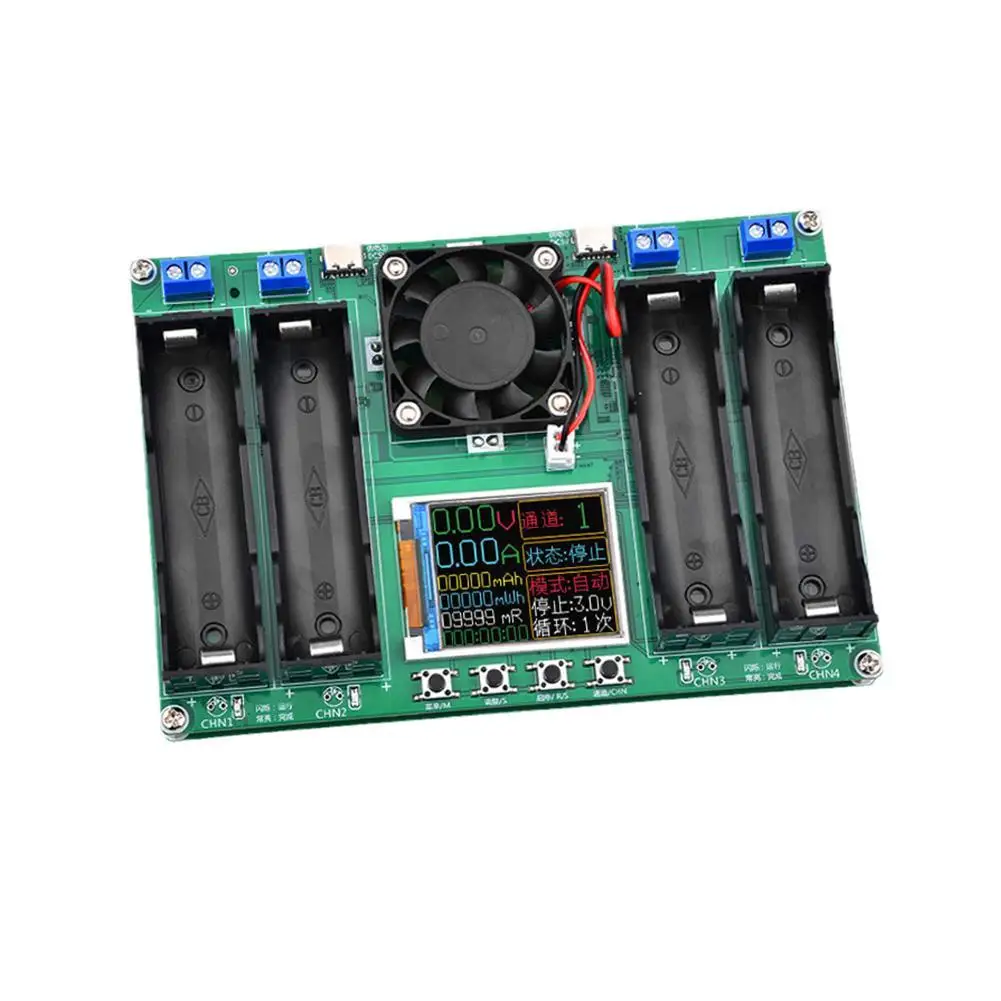 

18650 Battery Capacity LCD Tester Module MAh MWh Type-C Port Digital Display Lithium Batteries Measurement Power Detector Tester