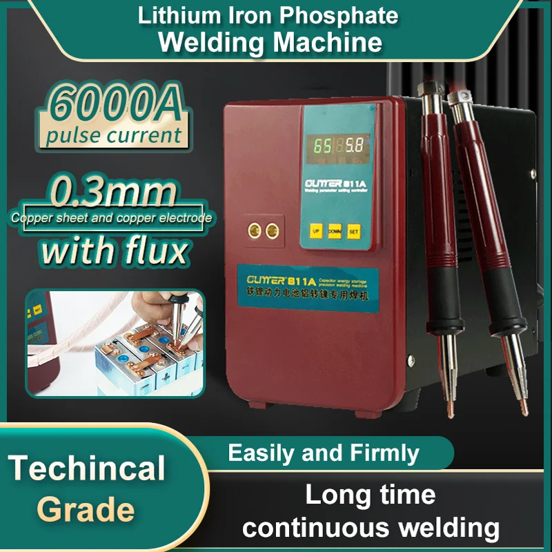 Блестящий точечный сварочный аппарат 811A для литиевого аккумулятора с удаленной