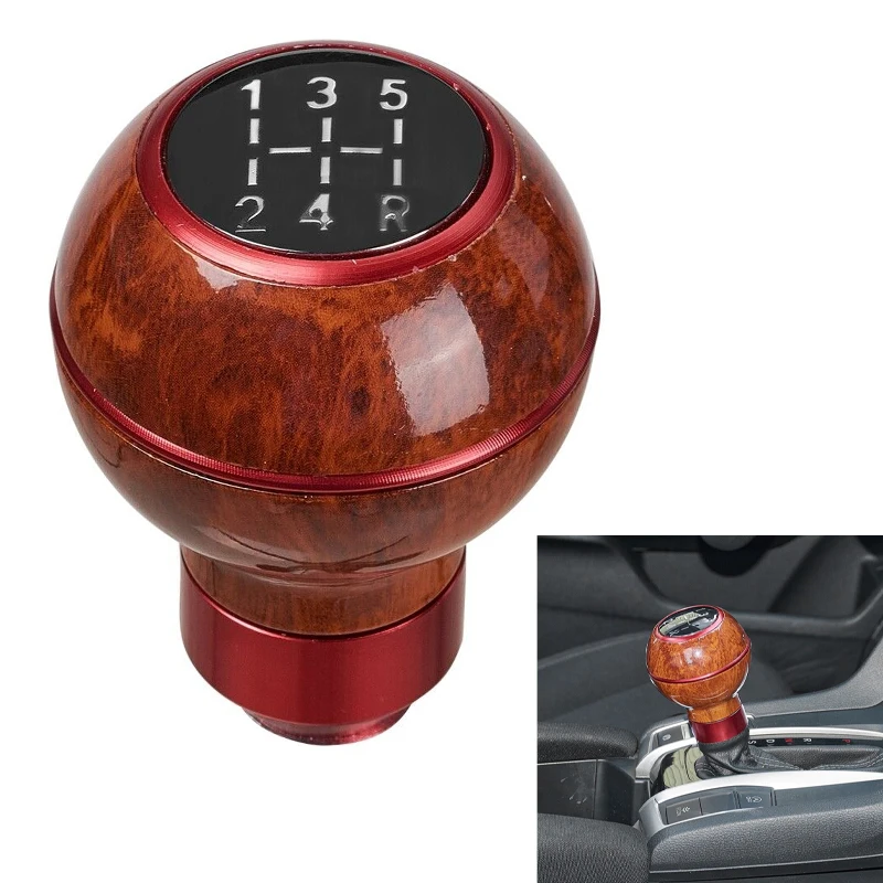 

Universal Car 5 Speed Gear Shift Knob Manual Shifter Lever Stick 8mm 10mm 11mm 12mm