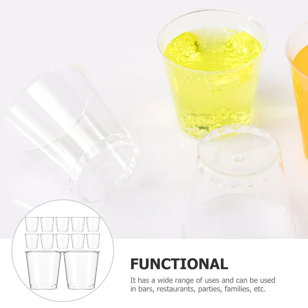 Одноразовые прозрачные стаканчики для вина вечеринок жесткие пластиковые