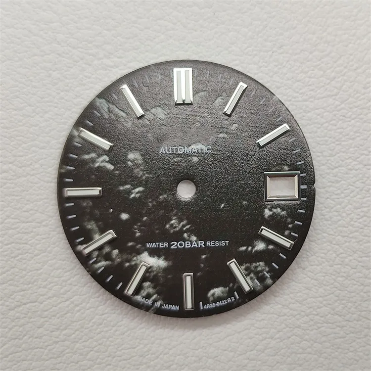 NH35 movement Grand-dial Automatic for Mechanical watch diving watch acces skx007 nh36 nh35 Dial 28.5mm C3 lume nh35 case