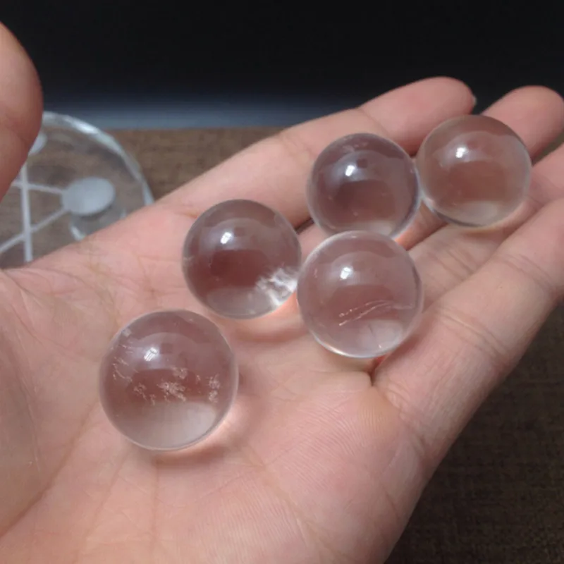 

Natural White Crystal Ball Ornaments Bracelet Loose Beads Beaded Diy Wholesale Jewelry Beads Glass Beads
