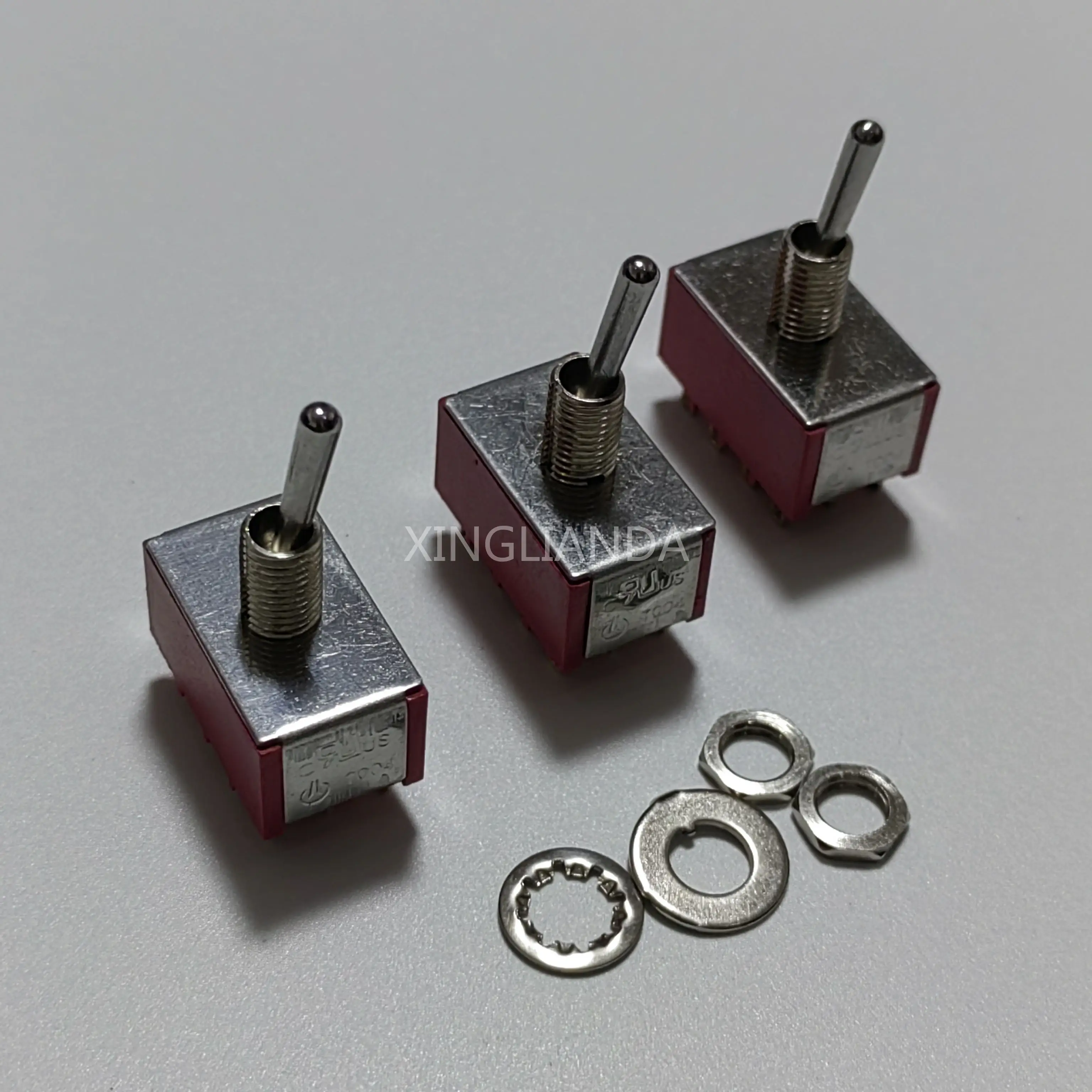 Регулируемый переключатель 6 мм однополюсный двухполюсный SPDT ON-ON 120VAC 6A 1/4 дюйма