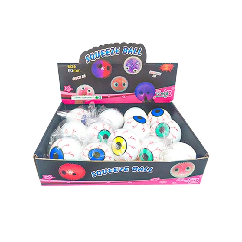 

12 шт., игрушка-сжималка на Хэллоуин для детей и взрослых