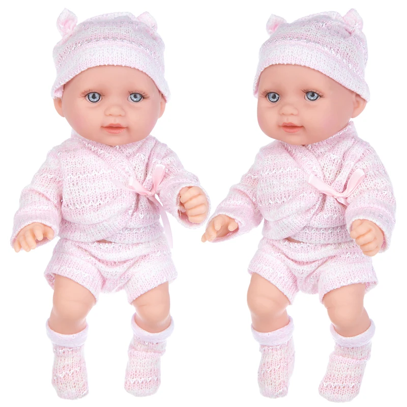 

11cm Reborn Doll Inch Blank Skin Lifelike Sleeping DIY Fashion Dress Up Soft Vinyl Reborn Baby Simulation Doll for Children Gift