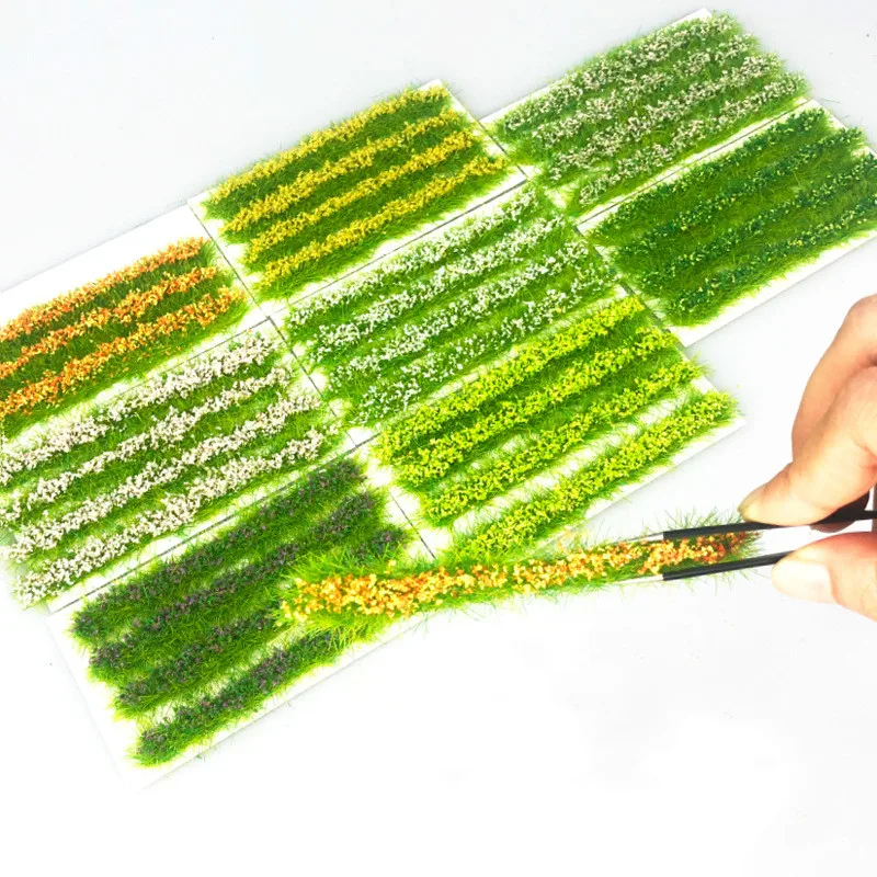 

4Strip/Box 1/48 1/72 1/87 Scale Flower Strip Cluster Garden Sence Model Play