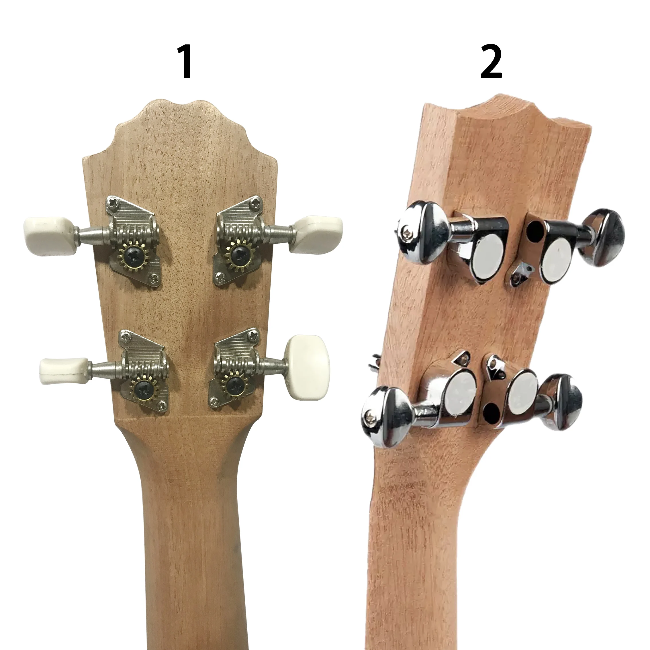 

1 Pack of 2L2R Metal Ukulele Tuning Pegs Keys 4-string Mini Guitar Machine Heads Parts DIY Ukulele Locking Tuner Pegs