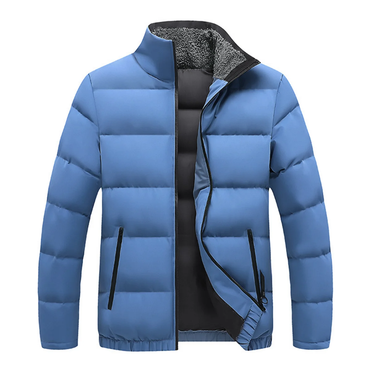 Men's Fashion Trend Cotton Coat Stand Collar Coat Thickened Warm Casual Cotton Coat Winter Cotton Coat Tough Guy Tactical