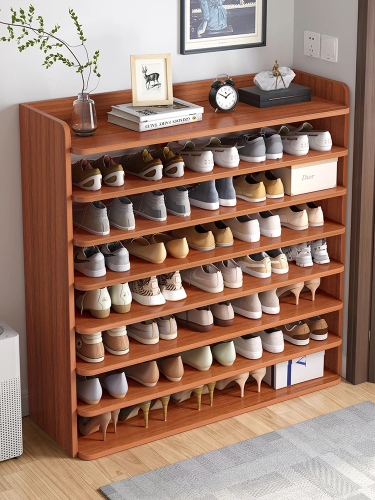 

Стеллаж для обуви с многослойными перегородками, домашний шкаф для хранения, компактный обувной шкаф, арендный дом