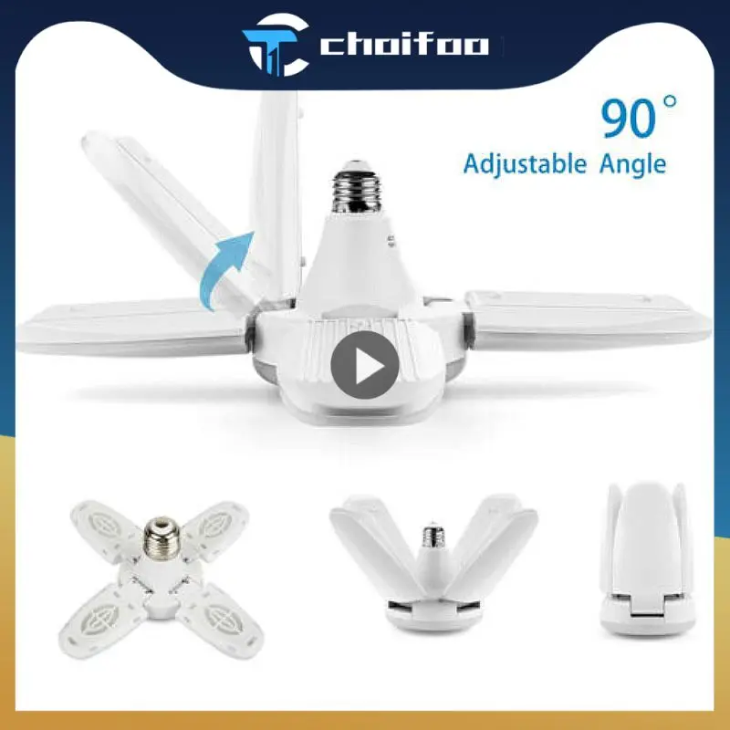 

Super Bright Industrial Lighting 48W E27 Led Fan Garage Light 360 Degrees Deformable Led High Bay Industrial Lamp For Workshop