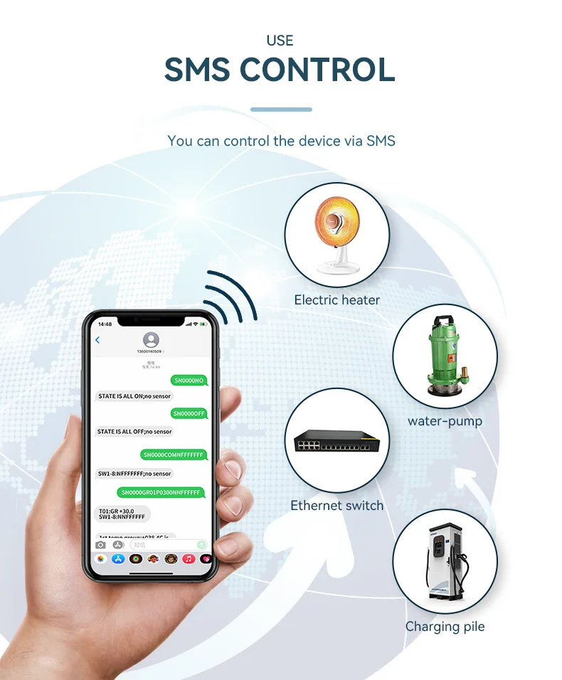 Смарт-розетка SC1 16 А 2G GSM с датчиком |