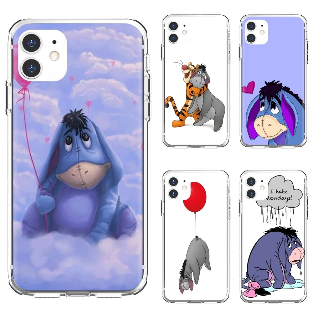 

Baby Eeyore Eeyore Donkey Silicone Covers For iPhone 10 11 12 13 Mini Pro 4S 5S SE 5C 6 6S 7 8 X XR XS Plus Max 2020