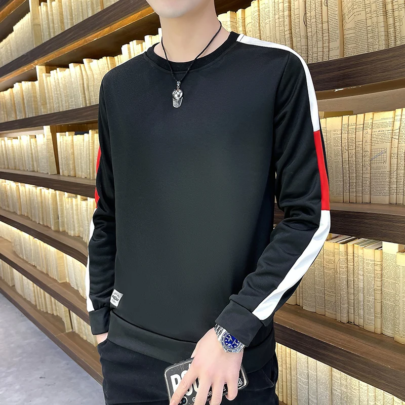 

2022 spring new youth trend versatile Hoodie student color matching bottoms