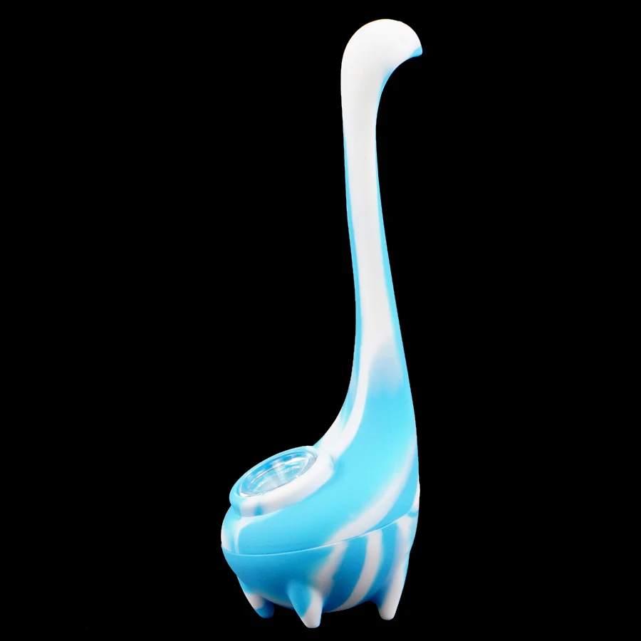 

Silicone Smoking Pipe with Glass Bowl