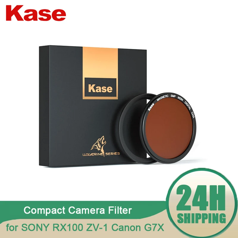 Компактный фильтр KASE для камеры SONY RX100 ZV-1 Canon G7X RICOH GRIII MCUV CPL ND64 ND1000 ND6-9 GND1.2 адаптер