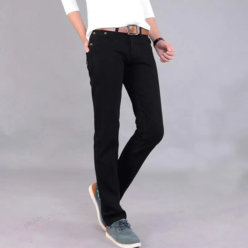 DIMI Men Jeans High Quality Men Cotton Straight Classic Jeans Spring Autumn Male Denim Pants Overalls Designer