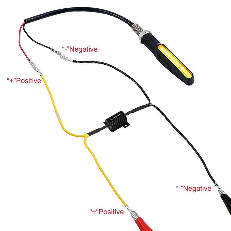 Универсальный светодиодный поворотник для мотоциклов с мерцающим индикатором