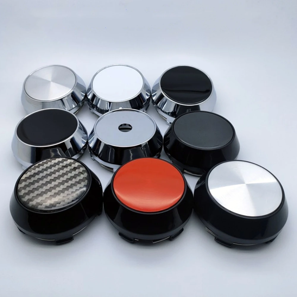 4 шт. 64 мм 65 45 алюминиевые 3D наклейки с логотипом из углеродного волокна колпачок