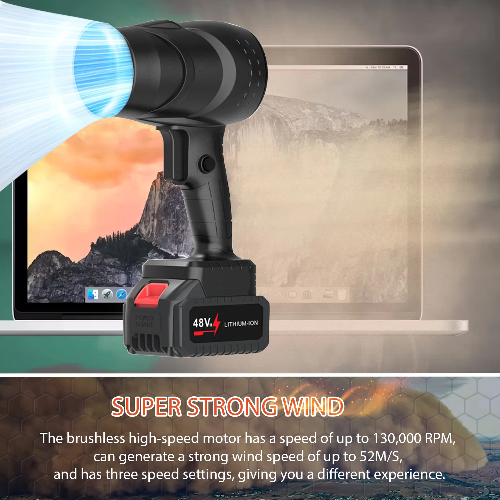 800 Вт бесконечная скорость регулирования воздуха воздуходувка пылеочиститель