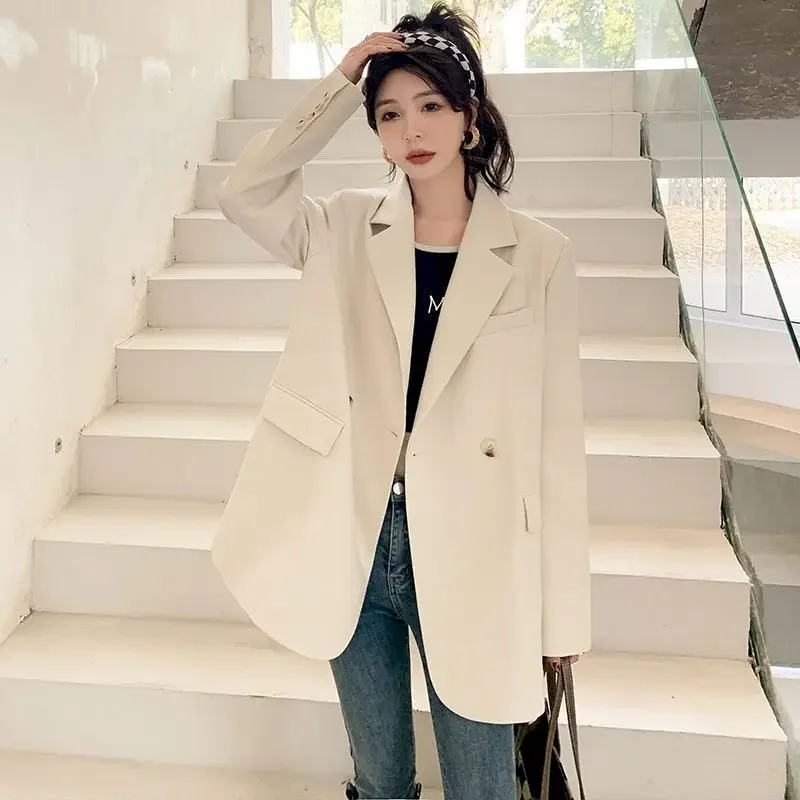 

UNXX New Arrival Spring Autumn Women Ladies Blazer Pink Black Coffee Female Long Sleeve Solid Casual Jackes High Streett Coats