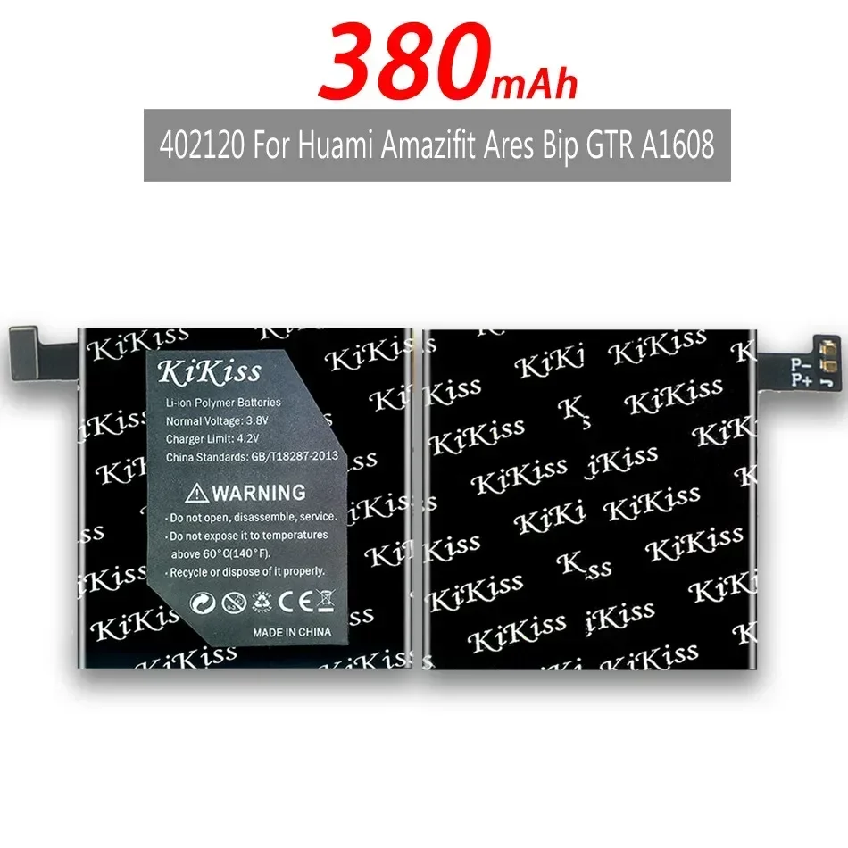 KiKiss PL 402120 V аккумулятор для Huami Amazifit Ares Bip GTR Smart Sport Watch A1608 380 мАч + бесплатные