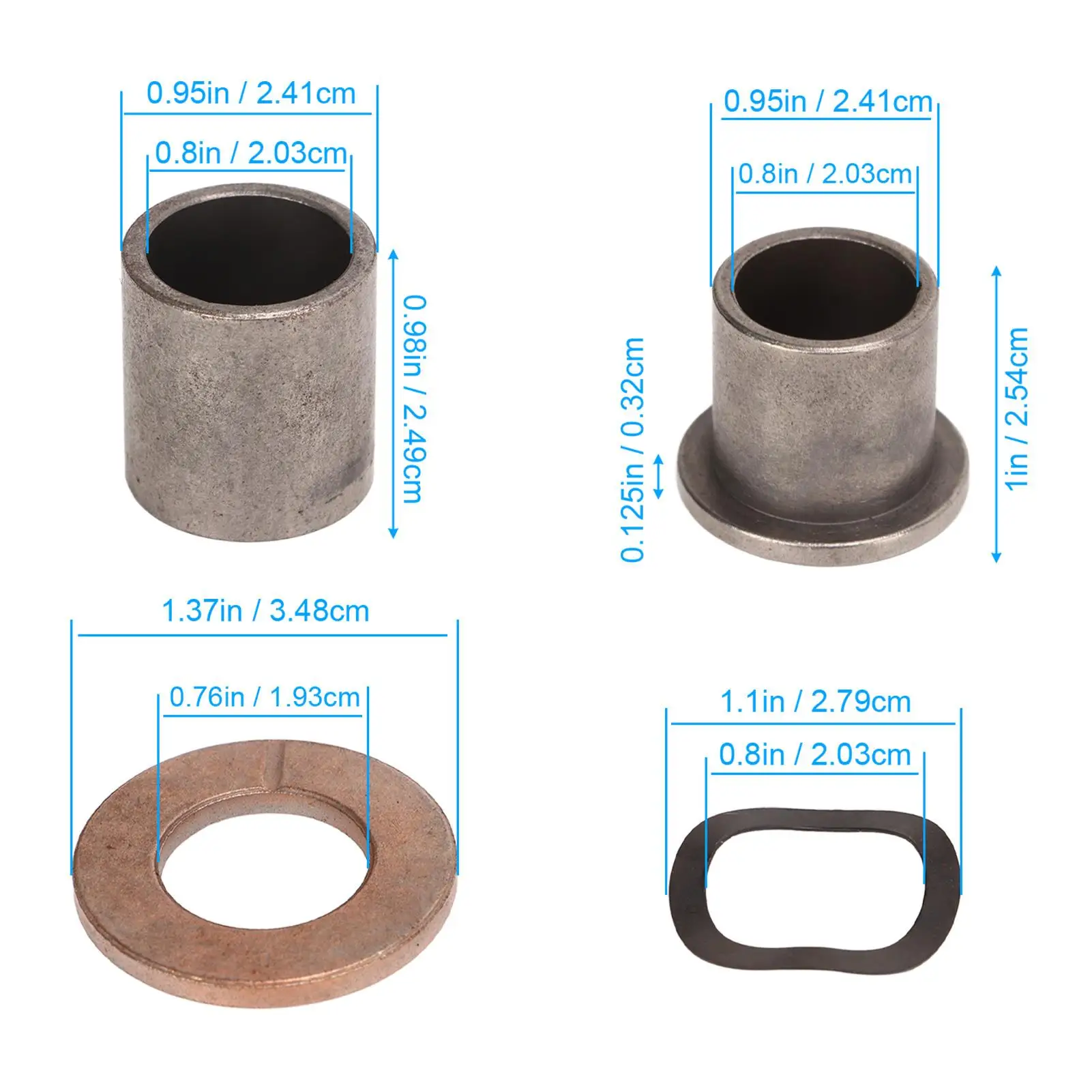 Комплект втулок поворотного кулака штифта износостойкий ударопрочный 1016389