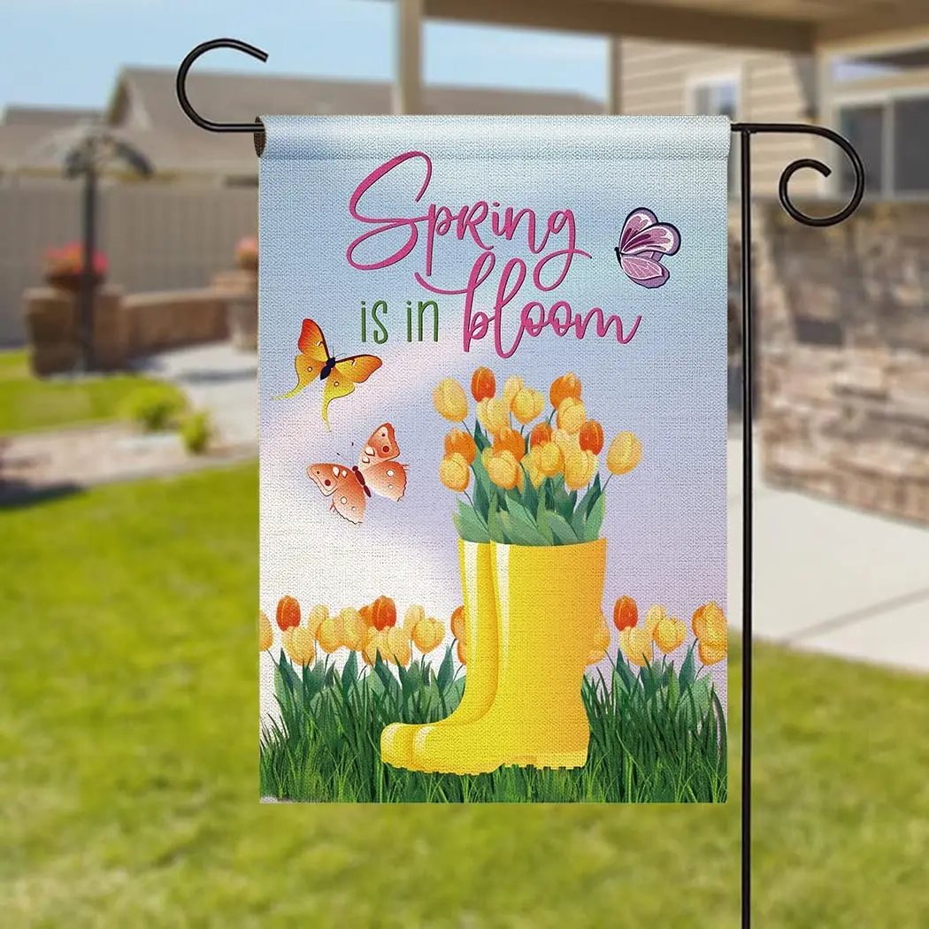 Добро пожаловать пять Mayo Весенний сад флаг кактус гном гитара сомбреро