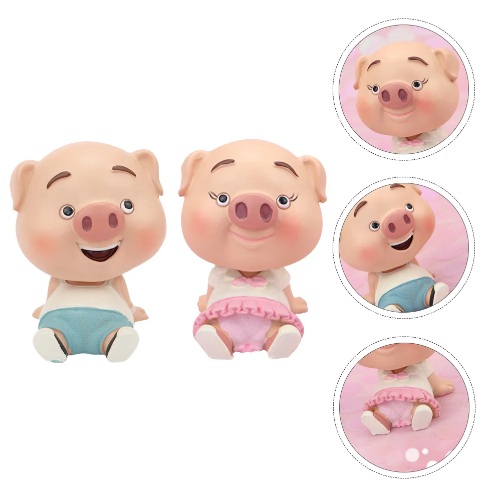 

Figurines Car Bobbleheadcake Supplies Decorative Auto Decorations Decoration Bobbleheads Figurinecrafts Head Landscape Children