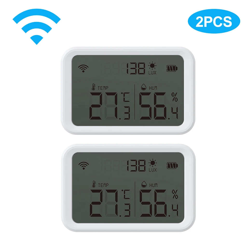 

Умный точный датчик температуры и влажности с цифровым дисплеем, комнатный термометр с питанием от батарейки