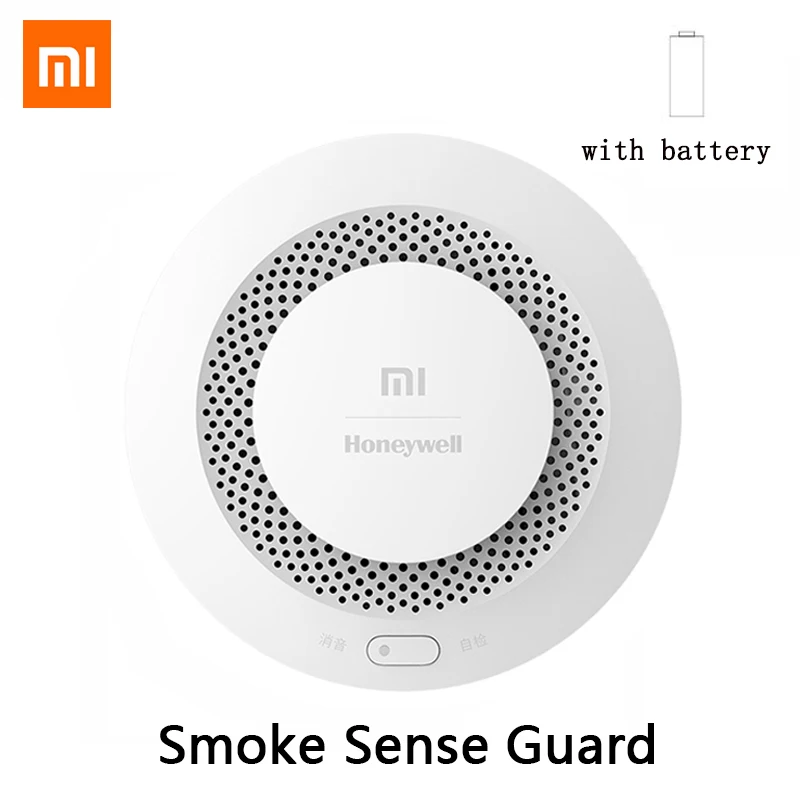 

Xiaomi Smoke Sense Guard Smoke Gas Detector Honeywell Sensor Fire Alarm Audible&Visual Alarm By MIjia APP Remote Control