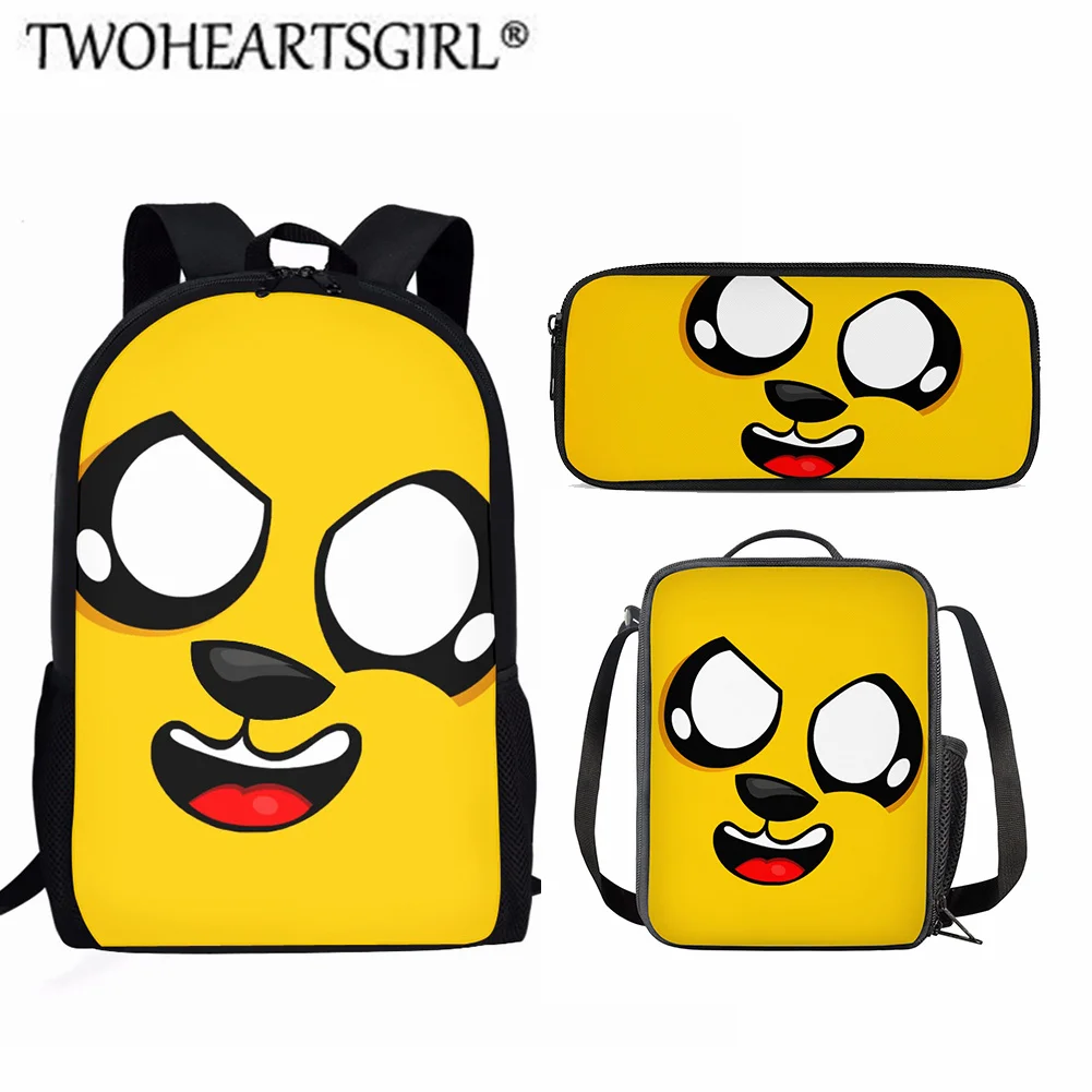 

Twoheartsgirl School Backpack for Children Cartoon Mikecrack Student Durable Schoolbag and Pencil Case 3in1 Unisex Bookpack DIY