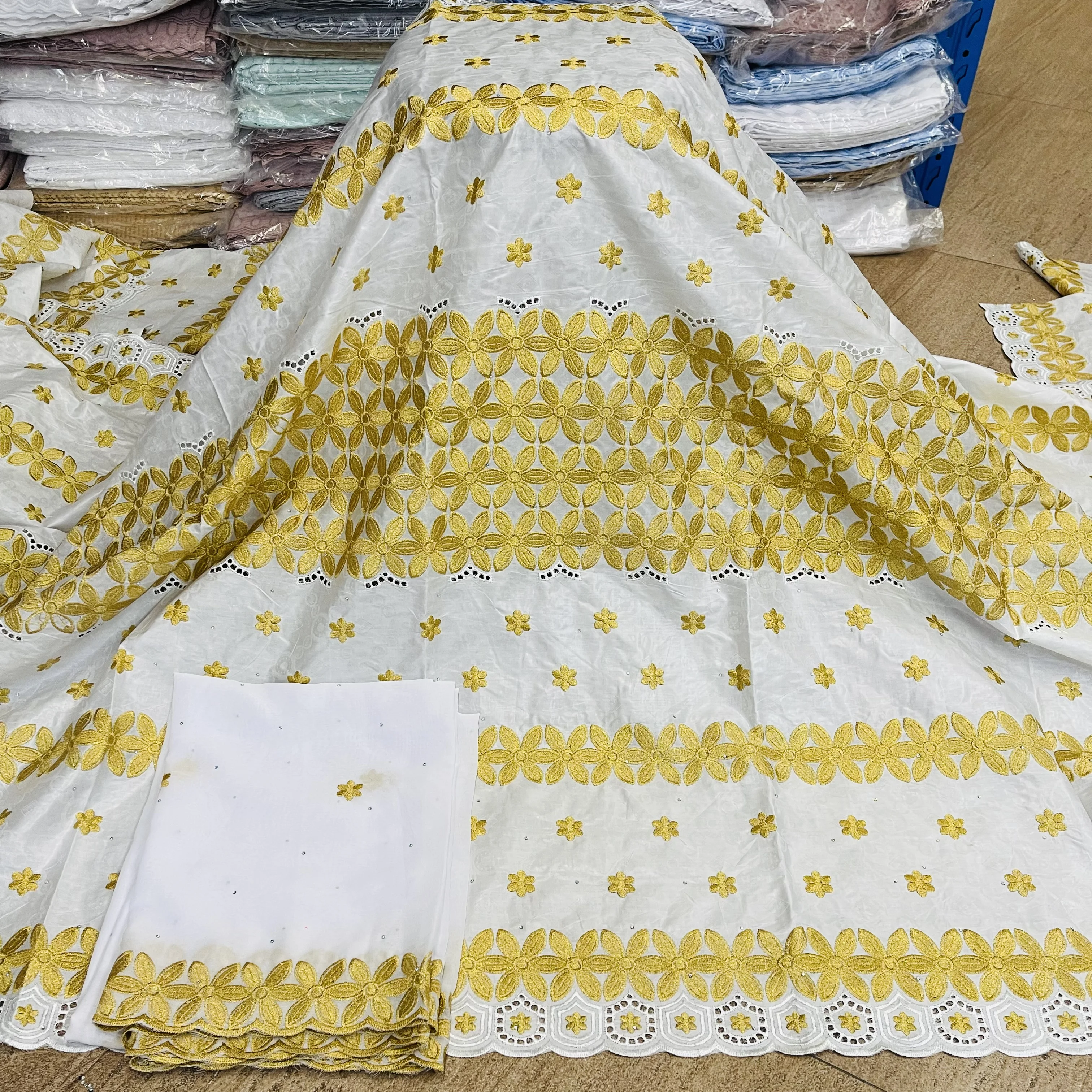 Африканские ткани раковина богатая Женская жаккардовая парчовая ткань борд