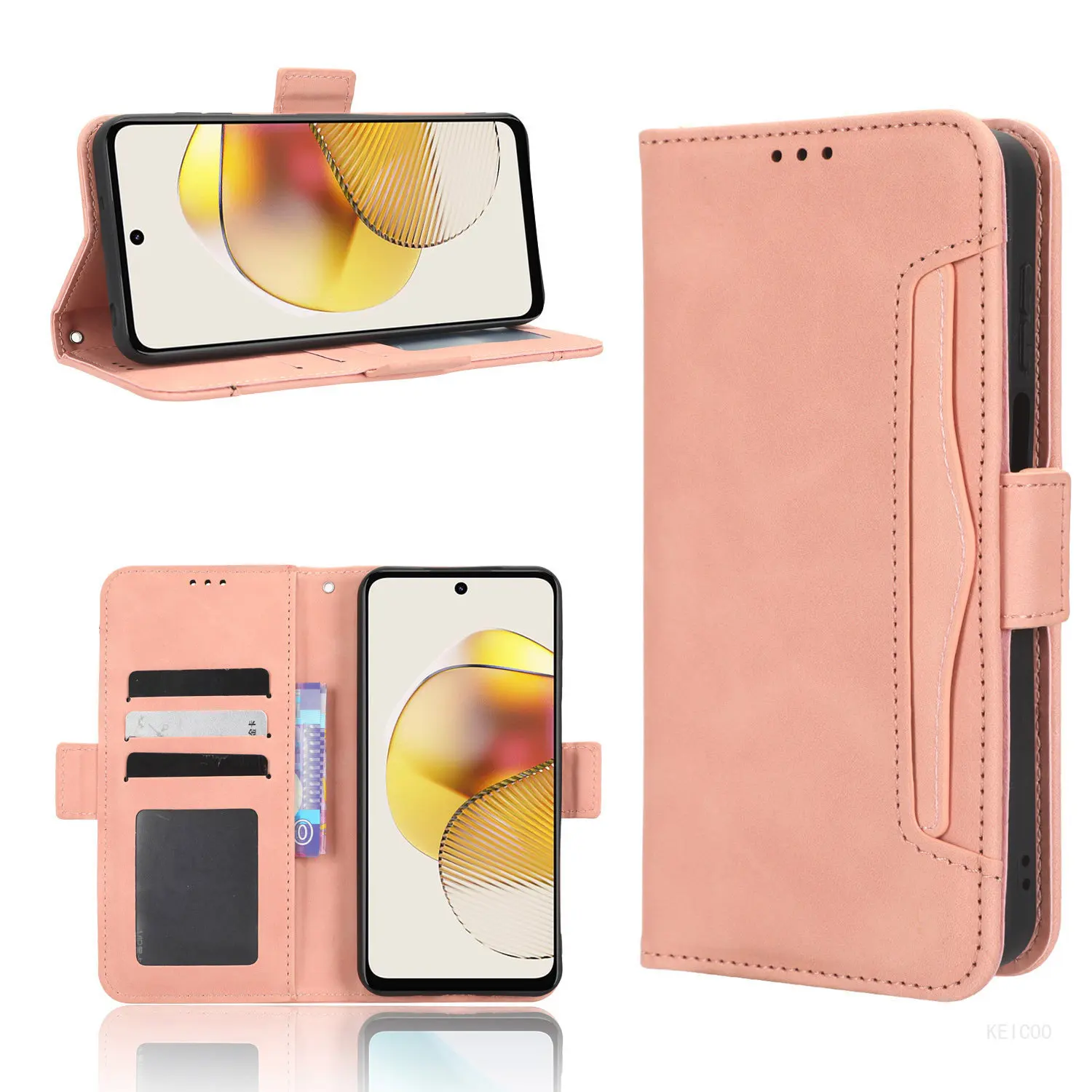 

Wallet Leather Housing for Motorola Moto G Power Stylus 5G 2023 MotoG GPower GStylus Case Multi-Card Slot Stand Holder Cover