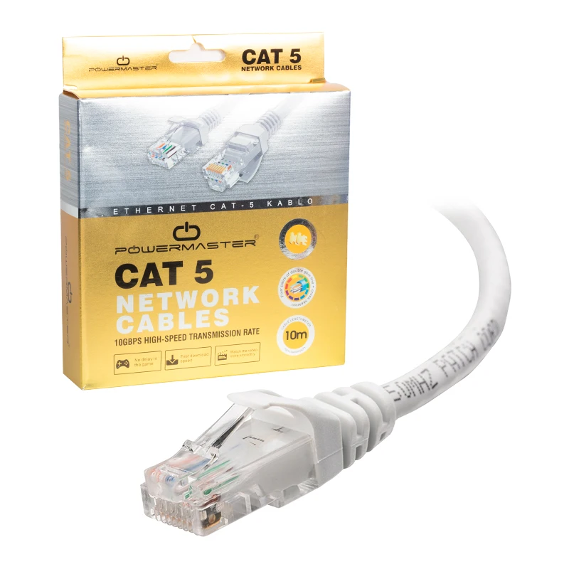 

Кабель. CAT5 10 метров, серая коробка POWERMASTER