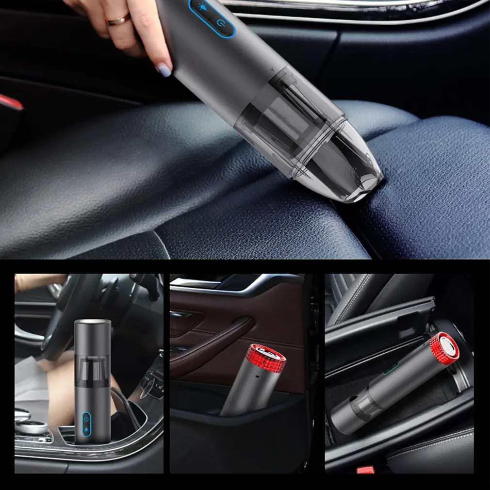 

Портативный автомобильный пылесос V6, 4000 па, с фонарифонарь