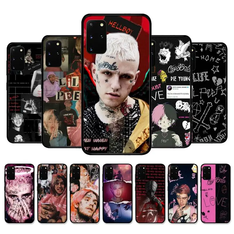 

Hip hop Rapper Lil Peep Hellboy Love album Phone Case for Samsung S10 21 20 9 8 plus lite S20 UlTRA 7edge cover